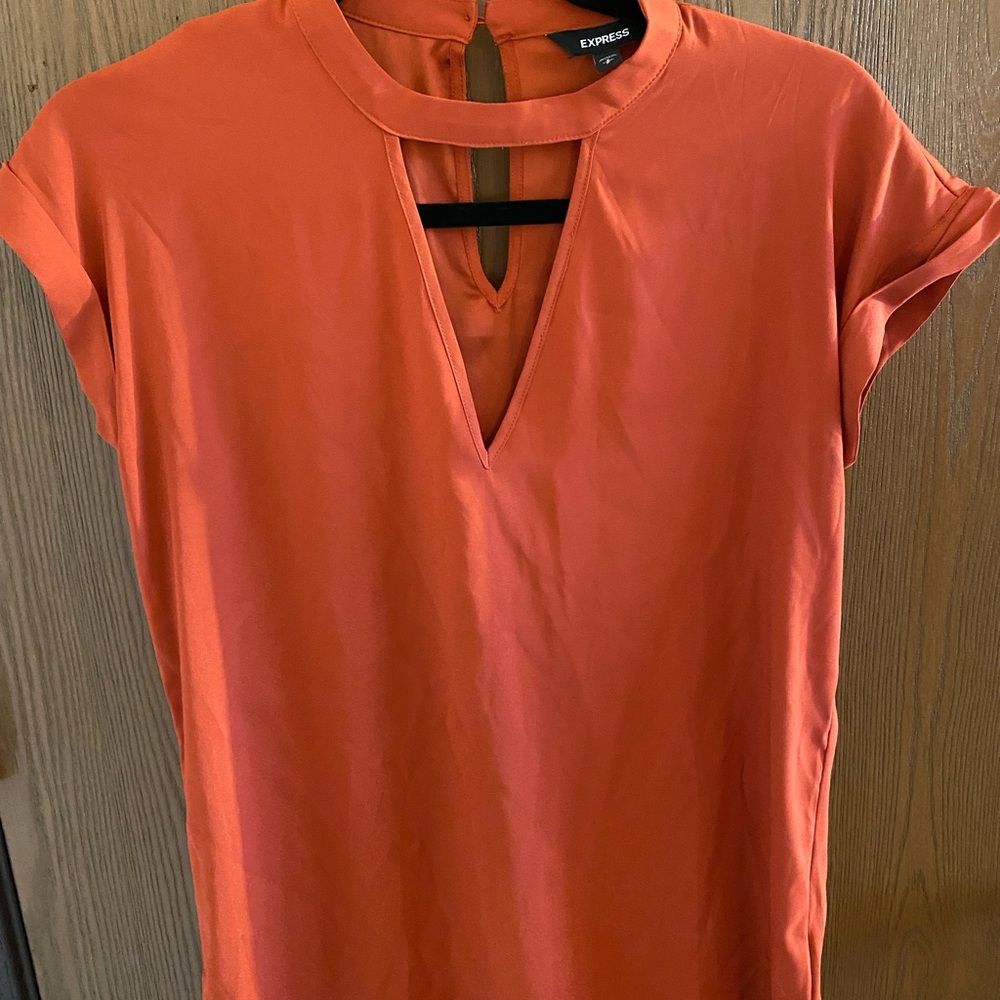 Orange Express blouse